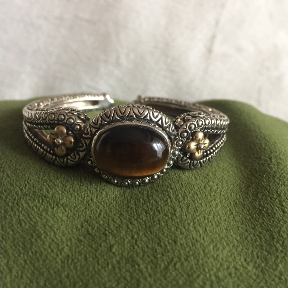Barbara Bixby Tigers Eye Sterling with 18k Gold